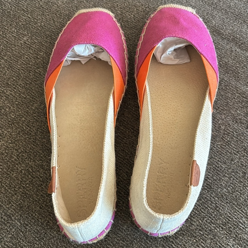 Sperry Multicolor Color Block Espadrilles Size 9 - image 5